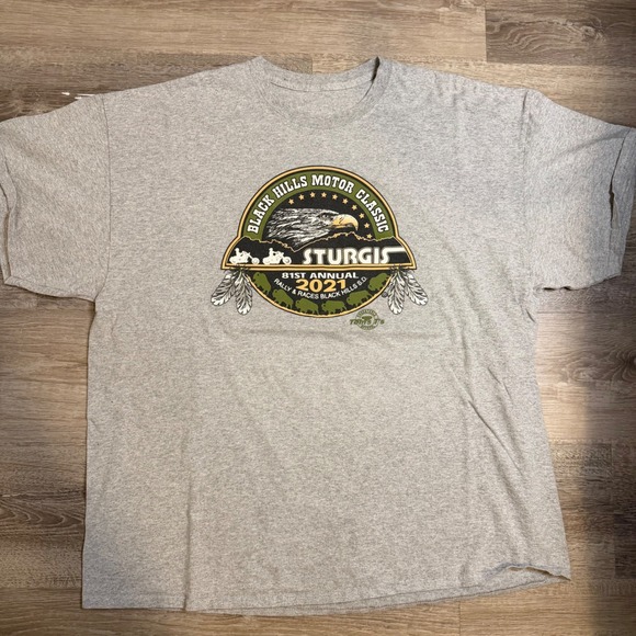 Tom\'s T\'s Apparel Other - Tom's T's Sturgis 2021 81st Annual Black Hills Motor Classic Gray T-Shirt XL